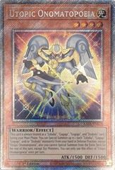 Utopic Onomatopoeia - RA04-EN028 - Platinum Secret Rare - 1st Edition